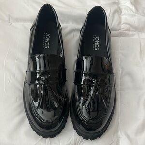Jones New York Black Chunky Tassel Loafers size 9